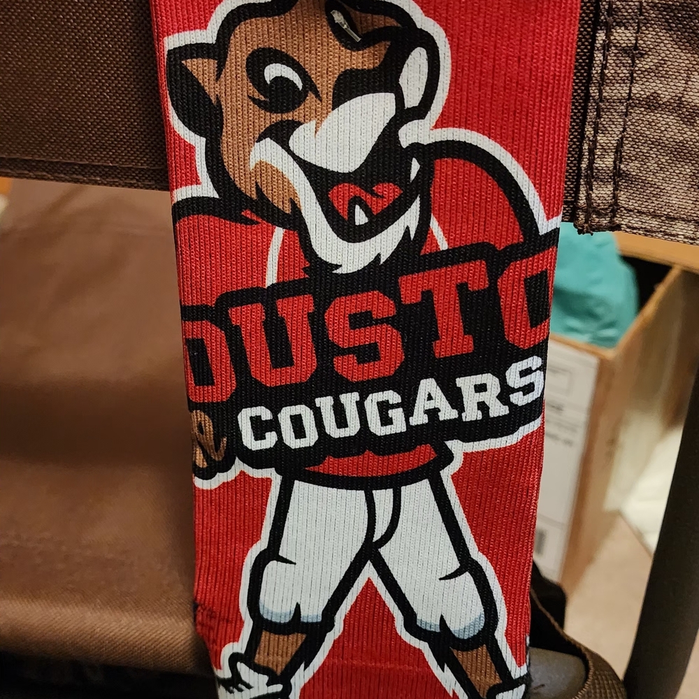 Houston Cougars Athletic Socks - Red and White